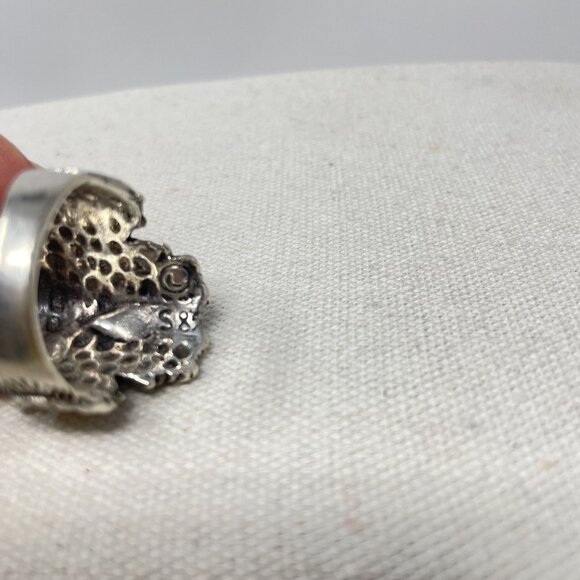 Viking Head Ring Stainless Steel Size 11.5 Silver-Tone Biker‎ Goth Punk Metal - Picture 9 of 10